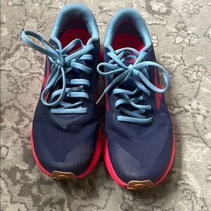 Brooks Blue and Pink Running Shoes